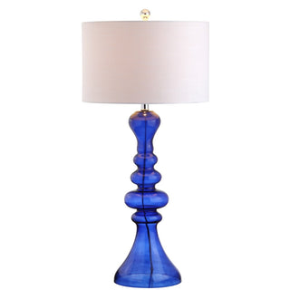 Madeline 35" Curved Glass LED Table Lamp - JONATHAN Y