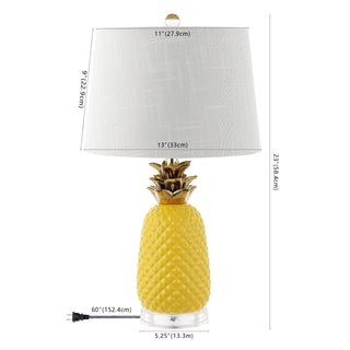 Pineapple 23" Ceramic LED Table Lamp - JONATHAN Y
