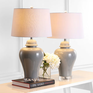Winnie 27" Ceramic Urn LED Table Lamp - JONATHAN Y