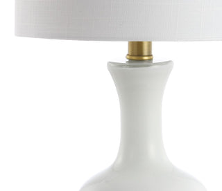Cox 22" Glass/Metal LED Table Lamp - JONATHAN Y