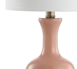 Cox 22" Glass/Metal LED Table Lamp - JONATHAN Y
