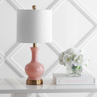 Cox 22" Glass/Metal LED Table Lamp - JONATHAN Y