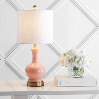 Cox 22" Glass/Metal LED Table Lamp - JONATHAN Y
