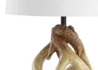 Vermont 19" Antler Resin LED Table Lamp - JONATHAN Y