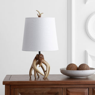 Vermont 19" Antler Resin LED Table Lamp - JONATHAN Y