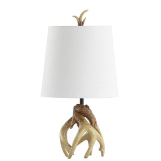Vermont 19" Antler Resin LED Table Lamp - JONATHAN Y