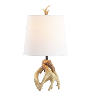 Vermont 19" Antler Resin LED Table Lamp - JONATHAN Y