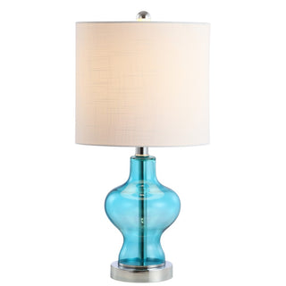 Mer 20.5" Glass/Metal LED Table Lamp - JONATHAN Y