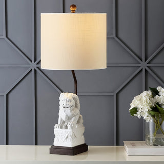 Guardian Lion 27.5" Ceramic Classic Modern LED Table Lamp - JONATHAN Y