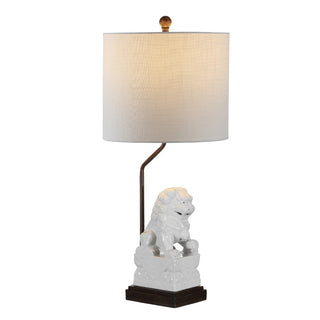 Guardian Lion 27.5" Ceramic Classic Modern LED Table Lamp - JONATHAN Y