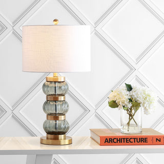 Linna 27.5" Glass/Metal Table Lamp - JONATHAN Y