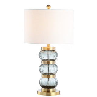 Linna 27.5" Glass/Metal Table Lamp - JONATHAN Y