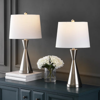 Colton 26" Classic French Country Iron LED Table Lamp with USB Charging Port - JONATHAN Y
