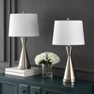 Colton 26" Classic French Country Iron LED Table Lamp with USB Charging Port - JONATHAN Y