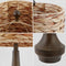 Theodore 21" Rustic Farmhouse Handwoven Rattan/Resin LED Table Lamp
