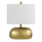 Calix 20" Mid-Century Glam Ceramic/Iron LED Table Lamp