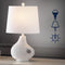 Charlotte 24" Minimalist Designer Iron/Resin Oval Shade LED Table Lamp