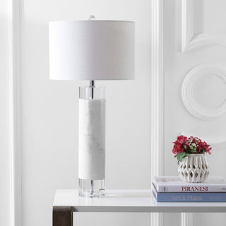Hunter 32" Marble/Crystal LED Table Lamp - JONATHAN Y