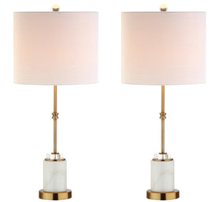 Harper 27" Marble/Crystal LED Table Lamp - JONATHAN Y