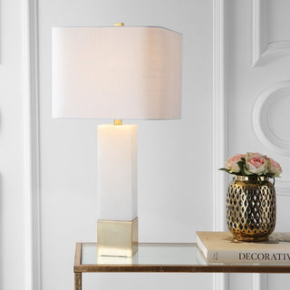 Jeffrey 29" Metal/Marble LED Table Lamp - JONATHAN Y