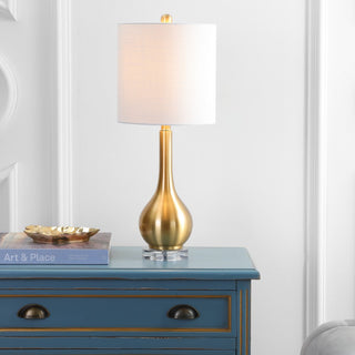 Dylan 25" Metal/Crystal Teardrop LED Table Lamp - JONATHAN Y