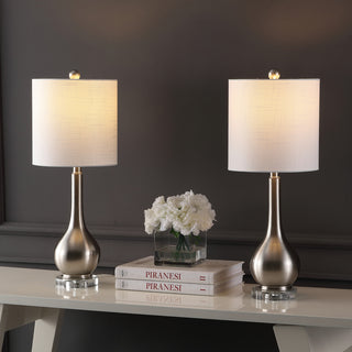 Dylan 25" Metal/Crystal Teardrop LED Table Lamp - JONATHAN Y