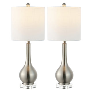 Dylan 25" Metal/Crystal Teardrop LED Table Lamp - JONATHAN Y