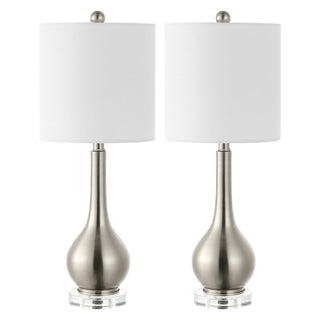 Dylan 25" Metal/Crystal Teardrop LED Table Lamp - JONATHAN Y