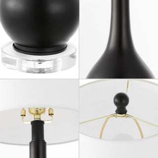 Dylan 25" Metal/Crystal Teardrop LED Table Lamp - JONATHAN Y