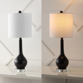 Dylan 25" Metal/Crystal Teardrop LED Table Lamp - JONATHAN Y
