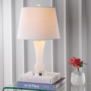 Eliza 23" Alabaster LED Table Lamp - JONATHAN Y