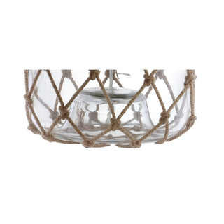 Mer 26.5" Glass and Rope LED Table Lamp - JONATHAN Y
