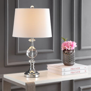 Channing 25.5" LED Crystal/Metal Table Lamp - JONATHAN Y