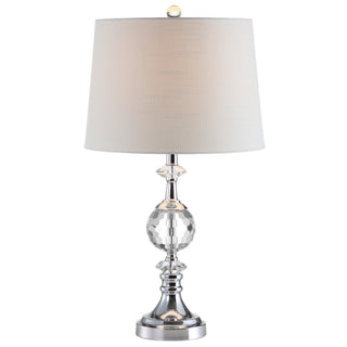 Channing 25.5" LED Crystal/Metal Table Lamp - JONATHAN Y