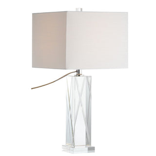 Sullivan 26.5" Crystal LED Table Lamp - JONATHAN Y