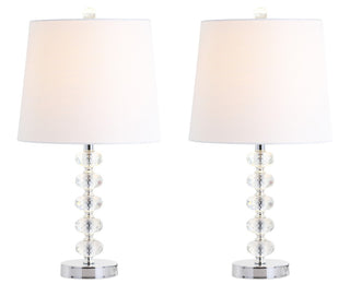 Kevin 22" Glass/Metal LED Table Lamp - JONATHAN Y