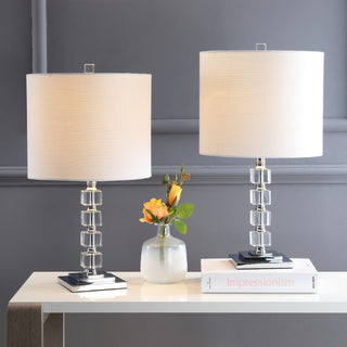 Barnard 22" LED Crystal/Metal Table Lamp - JONATHAN Y