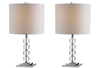 Barnard 22" LED Crystal/Metal Table Lamp - JONATHAN Y