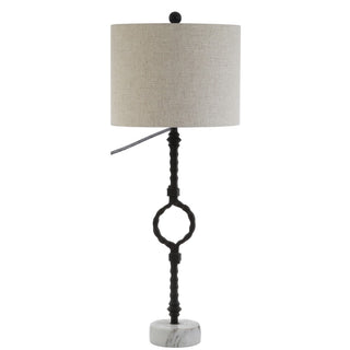 Mercer 32.5" Metal/Marble LED Table Lamp - JONATHAN Y