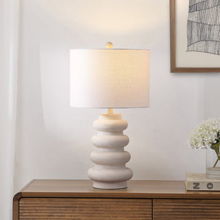 Juniper 26" Modern Minimalist Resin Stacked Ovoid LED Lamp