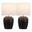 Black/Nickel (Set of 2)