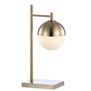 Marcel 21" Iron/Glass Art Deco Mid Century Globe LED Table Lamp - JONATHAN Y