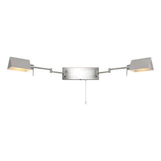 Arlo Farmhouse Industrial Single Swing Arm Plug-In or Hardwired Iron LED Wall Sconce with Pull-Chain