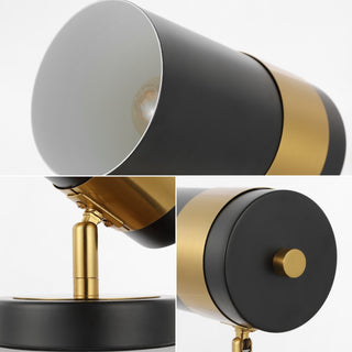 Astra 9.25" Modern Industrial Iron Adjustable Indoor LED Floor Spotlight - JONATHAN Y