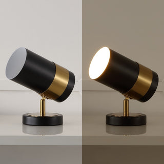 Astra 9.25" Modern Industrial Iron Adjustable Indoor LED Floor Spotlight - JONATHAN Y