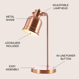 Edgar 18" Metal LED Task Lamp - JONATHAN Y