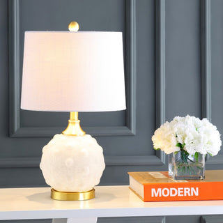 Ilsa 22" Dotted Glass/Metal LED Table Lamp - JONATHAN Y