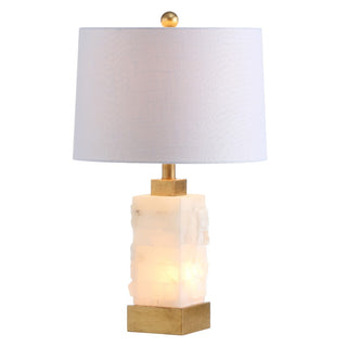 Eloise 23" Alabaster/Metal LED Table Lamp - JONATHAN Y