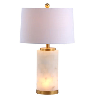 Eliza 25.5" Alabaster LED Table Lamp - JONATHAN Y