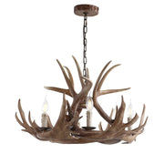 Rudolph Adjustable Resin Antler LED Chandelier